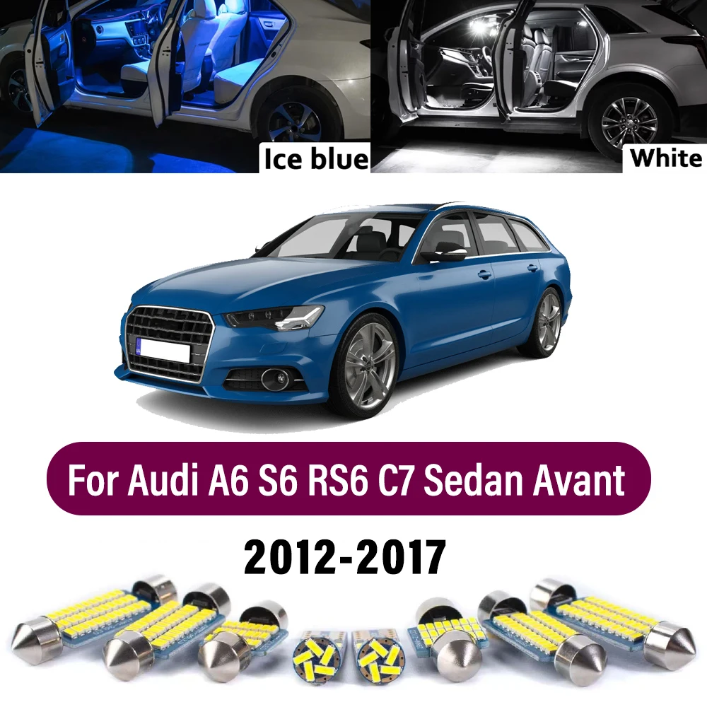 high-quality For Audi A6 S6 RS6 C7 Sedan Avant 2012-2017 LED Interior Light Kit Dome Map Lamp White Blue Car Accessories
high-quality For Audi A6 S6 RS6 C7 Sedan Avant 2012-2017 LED Interior Light Kit Dome Map Lamp White Blue Car Accessories