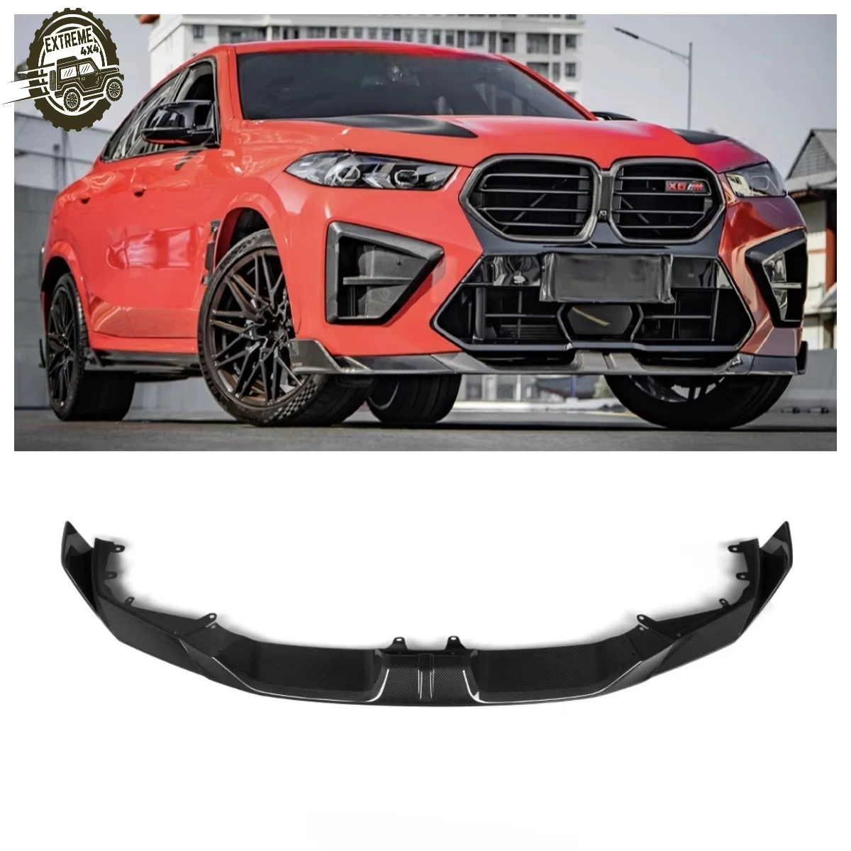 Automotive Parts Front Bumper Suitable for BMW X6M Series F96 SQ Style Dry Carbon Fiber Front Bumper Front Lip
Automotive Parts Front Bumper Suitable for BMW X6M Series F96 SQ Style Dry Carbon Fiber Front Bumper Front Lip