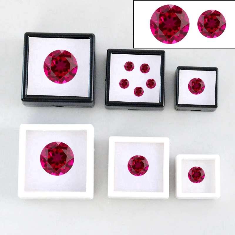 Box Pack Ruby Gem Round Faceted Cut Mohs Hardness Gems UV Test Ruby for Jewelry Making Ring/Pendant/Collection Stone
Box Pack Ruby Gem Round Faceted Cut Mohs Hardness Gems UV Test Ruby for Jewelry Making Ring/Pendant/Collection Stone