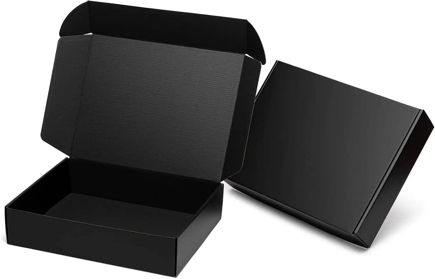 13x10x3" Black Shipping Boxes 24 Pack - Corrugated Cardboard Mailing Box for Small Business with Tab Lock
13x10x3" Black Shipping Boxes 24 Pack - Corrugated Cardboard Mailing Box for Small Business with Tab Lock