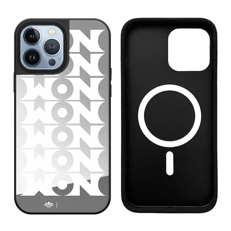 Mirror Surface Black Border Korean Wine Bottle Pattern IPhone 11 12 13 14 15 Pro Max Protective Case with MagSafe
Mirror Surface Black Border Korean Wine Bottle Pattern IPhone 11 12 13 14 15 Pro Max Protective Case with MagSafe