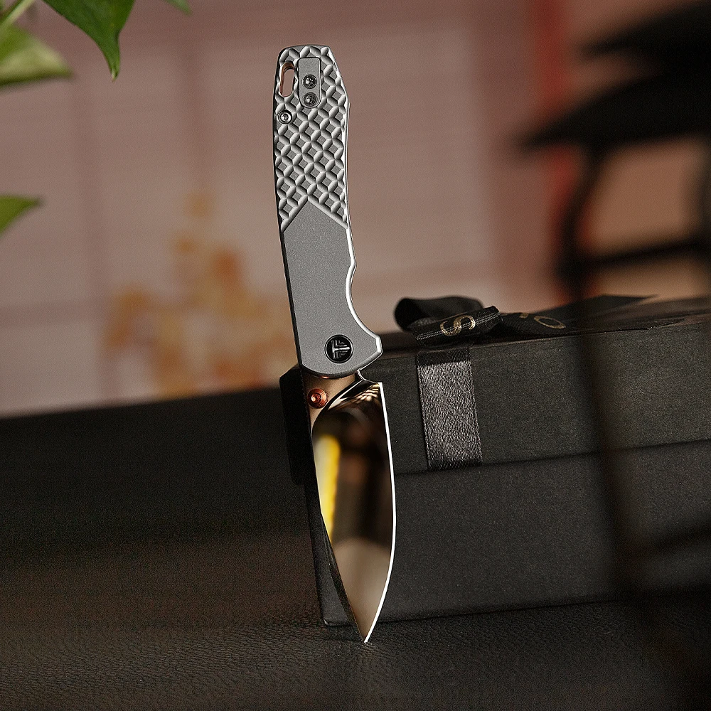 TRIVISA Folding Knife Dragonfly-M M390Blade Titanium Handle Mirror Finished Pocket EDC Outdoor Camping Hiking Limited Collection
TRIVISA Folding Knife Dragonfly-M M390Blade Titanium Handle Mirror Finished Pocket EDC Outdoor Camping Hiking Limited Collection