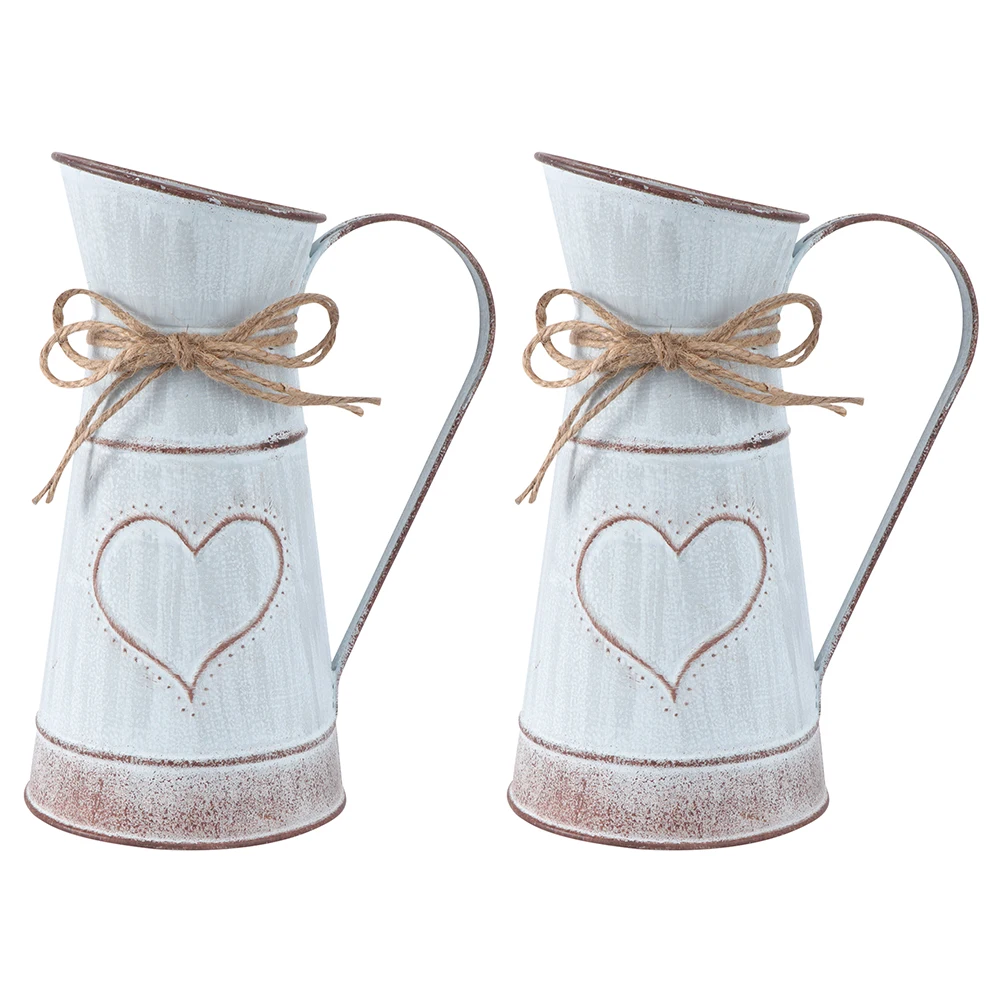 Heart-shaped Flower Arrangement Vase 2 Pcs Dry Bucket Planter Decorative Retro Style Planters
Heart-shaped Flower Arrangement Vase 2 Pcs Dry Bucket Planter Decorative Retro Style Planters