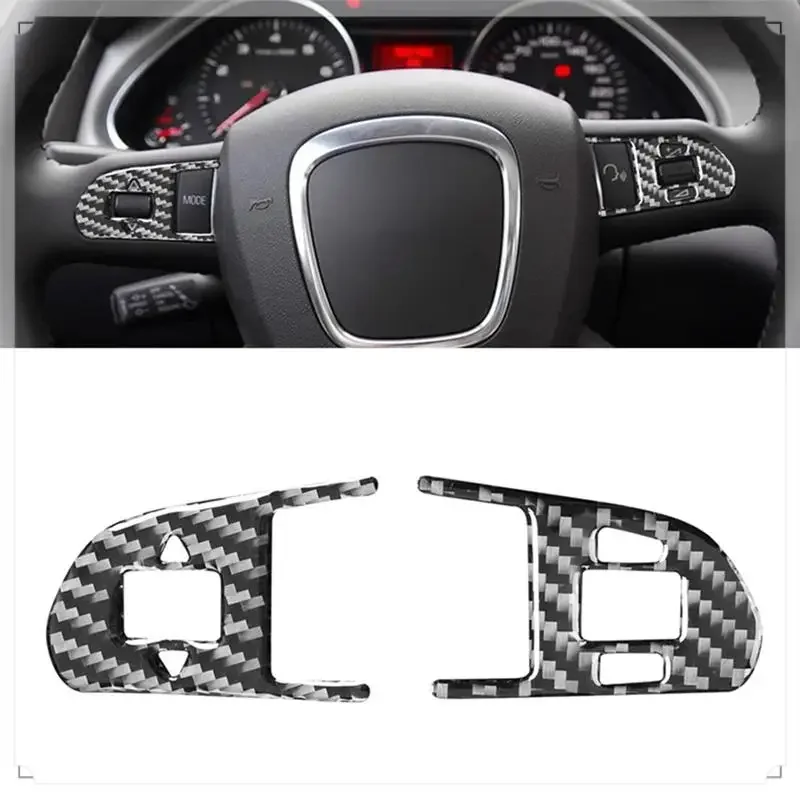For Q7 2007-2015 Real Soft Carbon Fiber Car Steering Wheel Buttons Cover Trim Sticker Interior Parts
For Q7 2007-2015 Real Soft Carbon Fiber Car Steering Wheel Buttons Cover Trim Sticker Interior Parts