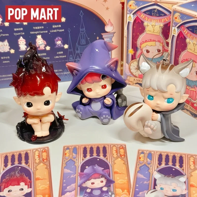 Лидер продаж, оригинальный запас Popmart Haipupu, фантазийная ночная серия, фигурка-сюрприз, слепые коробки, украшения на Хэллоуин, подарки
Лидер продаж, оригинальный запас Popmart Haipupu, фантазийная ночная серия, фигурка-сюрприз, слепые коробки, украшения на Хэллоуин, подарки