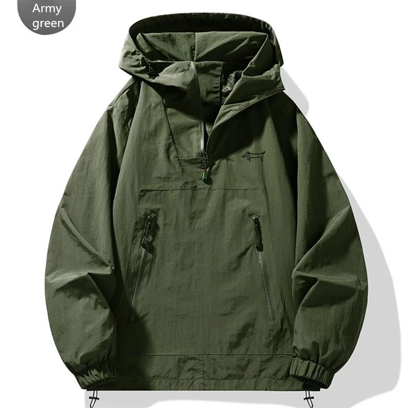 Men's golf jacket 2025 Spring Hooded pullover fashion Sport golf Clothing Waterproof fabric golf wear coat man workwear 골프웨어 남성
Men's golf jacket 2025 Spring Hooded pullover fashion Sport golf Clothing Waterproof fabric golf wear coat man workwear 골프웨어 남성