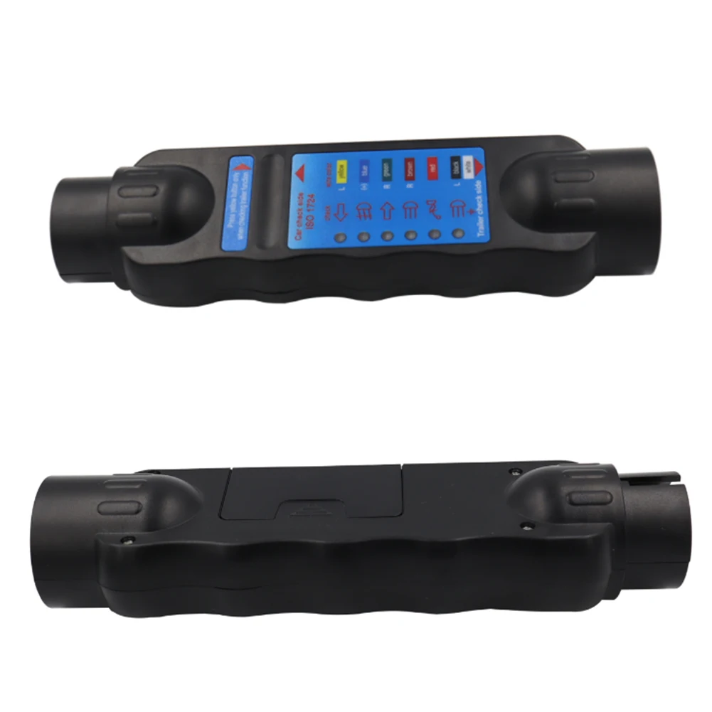 RV Connector Tester Plug Tool 12V Socket Connection Adapter 7-Pin Wiring Circuit Light Test Tool for Car Truck Towing
RV Connector Tester Plug Tool 12V Socket Connection Adapter 7-Pin Wiring Circuit Light Test Tool for Car Truck Towing