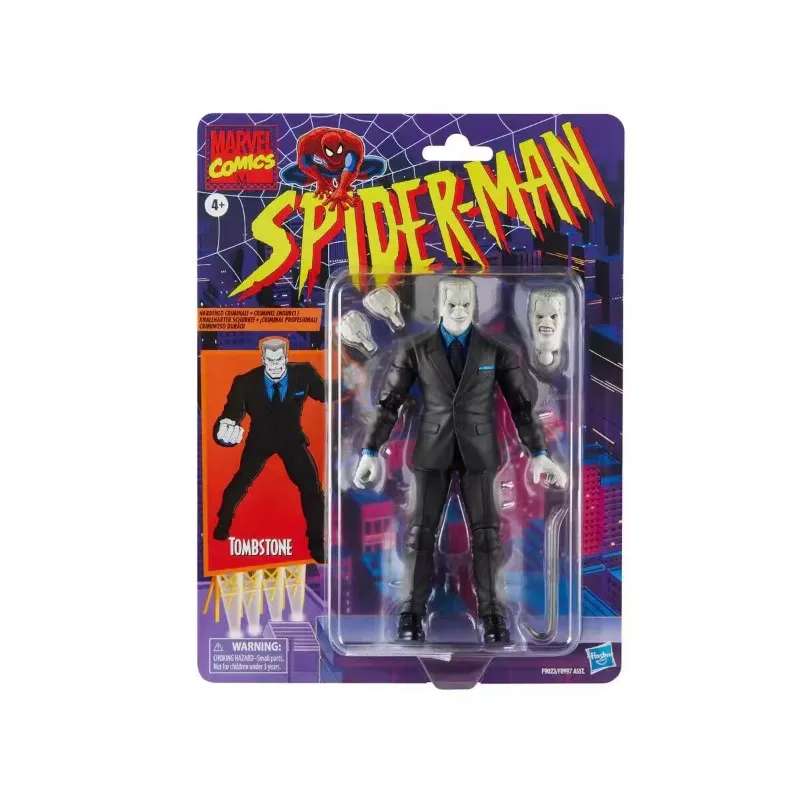 Оригинальная серия Hasbro Marvel Legends, ретро-паук-паук, TOMBSTONE, аниме-фигурка, модель, коллекция игрушек
Оригинальная серия Hasbro Marvel Legends, ретро-паук-паук, TOMBSTONE, аниме-фигурка, модель, коллекция игрушек