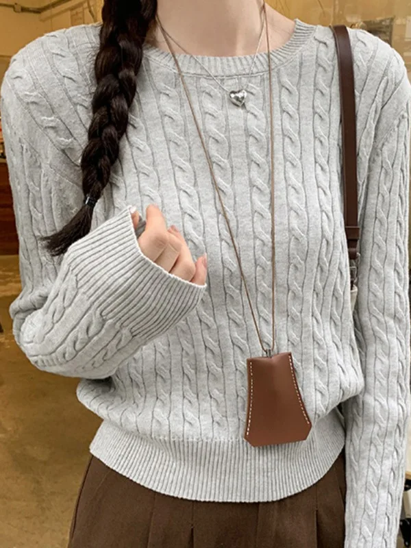 Slimming Long Sleeve Knitted Sweater Women's Base Layer Twist Texture Waist-Cinching Spring Autumn 2026 Layering Anti-Aging I...
Slimming Long Sleeve Knitted Sweater Women's Base Layer Twist Texture Waist-Cinching Spring Autumn 2026 Layering Anti-Aging I...