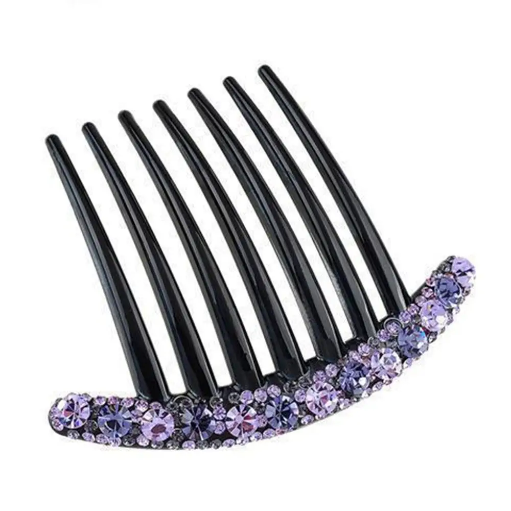 Simple All-match Temperament Colorful Acrylic Rhinestone Hair Comb Hair Accessories Seven-tooth Comb Korean Style Headwear
Simple All-match Temperament Colorful Acrylic Rhinestone Hair Comb Hair Accessories Seven-tooth Comb Korean Style Headwear
