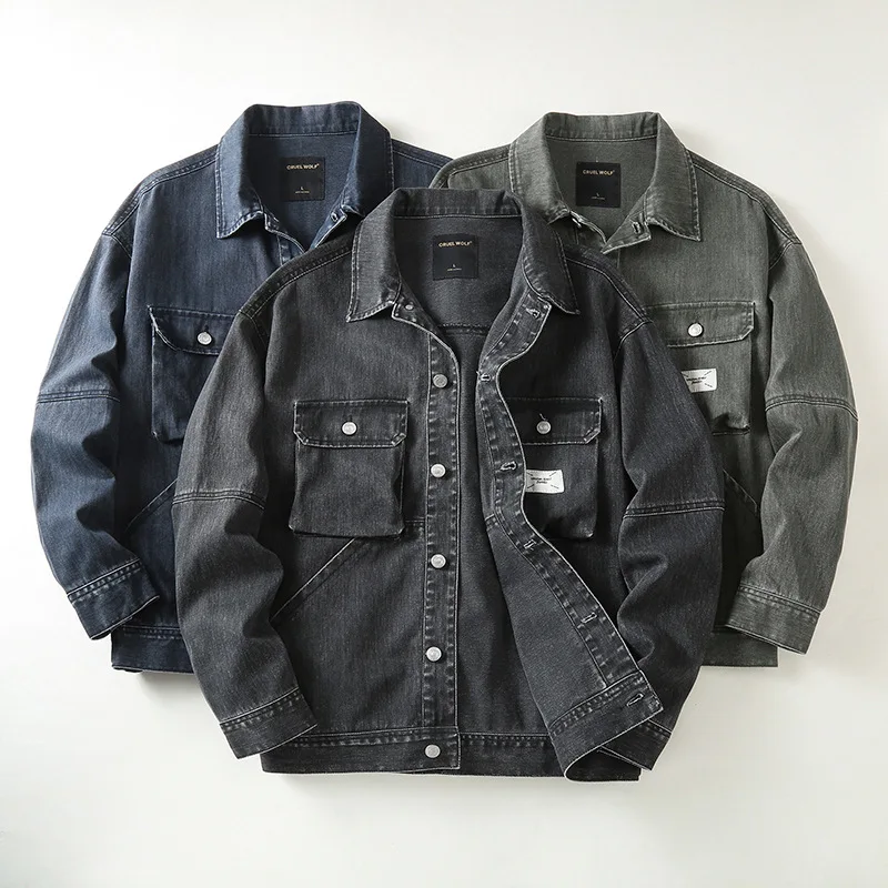 2025 Spring Trend American Retro Denim Jacket Men's Heavy Lapel Jacket Men's Handsome Workwear Pure Cotton
2025 Spring Trend American Retro Denim Jacket Men's Heavy Lapel Jacket Men's Handsome Workwear Pure Cotton