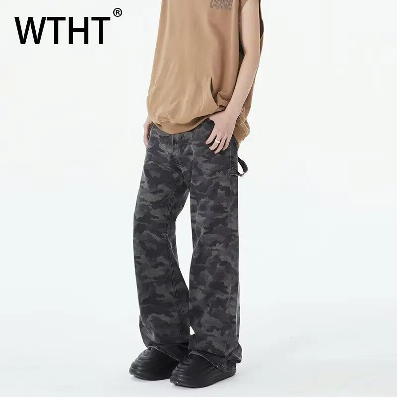 WTHT Fashion Men's Camouflage Ribbon Loose Design Denim Pants Vintage 2025 Summer Casual High-waisted Straight Jeans Male 2A0493
WTHT Fashion Men's Camouflage Ribbon Loose Design Denim Pants Vintage 2025 Summer Casual High-waisted Straight Jeans Male 2A0493