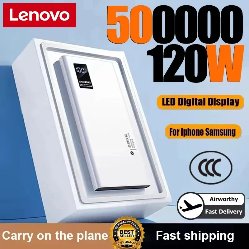 Портативное зарядное устройство Lenovo High Capacity 500000 мАч, 120 Вт, с быстрой зарядкой и LED-индикатором, для iPhone и Samsung, НОВИНКА 2026 года
Портативное зарядное устройство Lenovo High Capacity 500000 мАч, 120 Вт, с быстрой зарядкой и LED-индикатором, для iPhone и Samsung, НОВИНКА 2026 года
