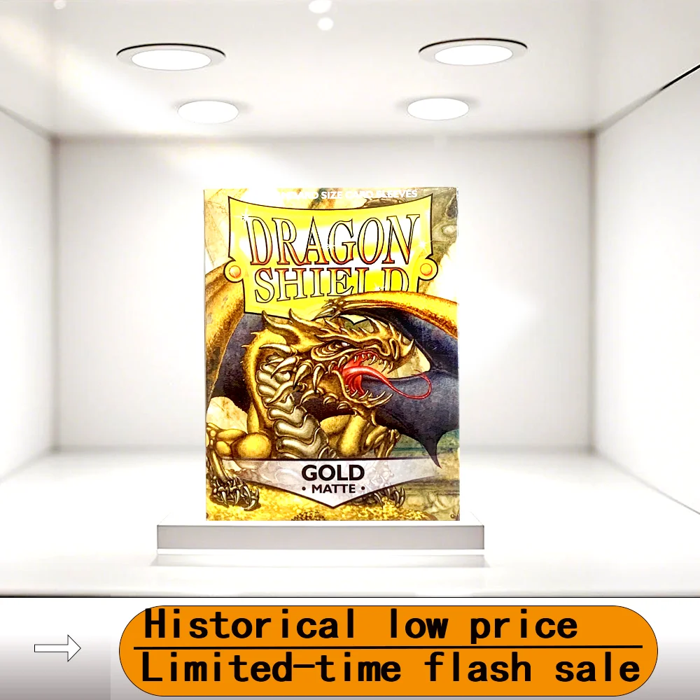 66X91mm 100 PCS/BOX Gold MATTE Cards Sleeves Dragon Shield Cards Cover Cards Protector for PKM/Star Reals Board Games
66X91mm 100 PCS/BOX Gold MATTE Cards Sleeves Dragon Shield Cards Cover Cards Protector for PKM/Star Reals Board Games