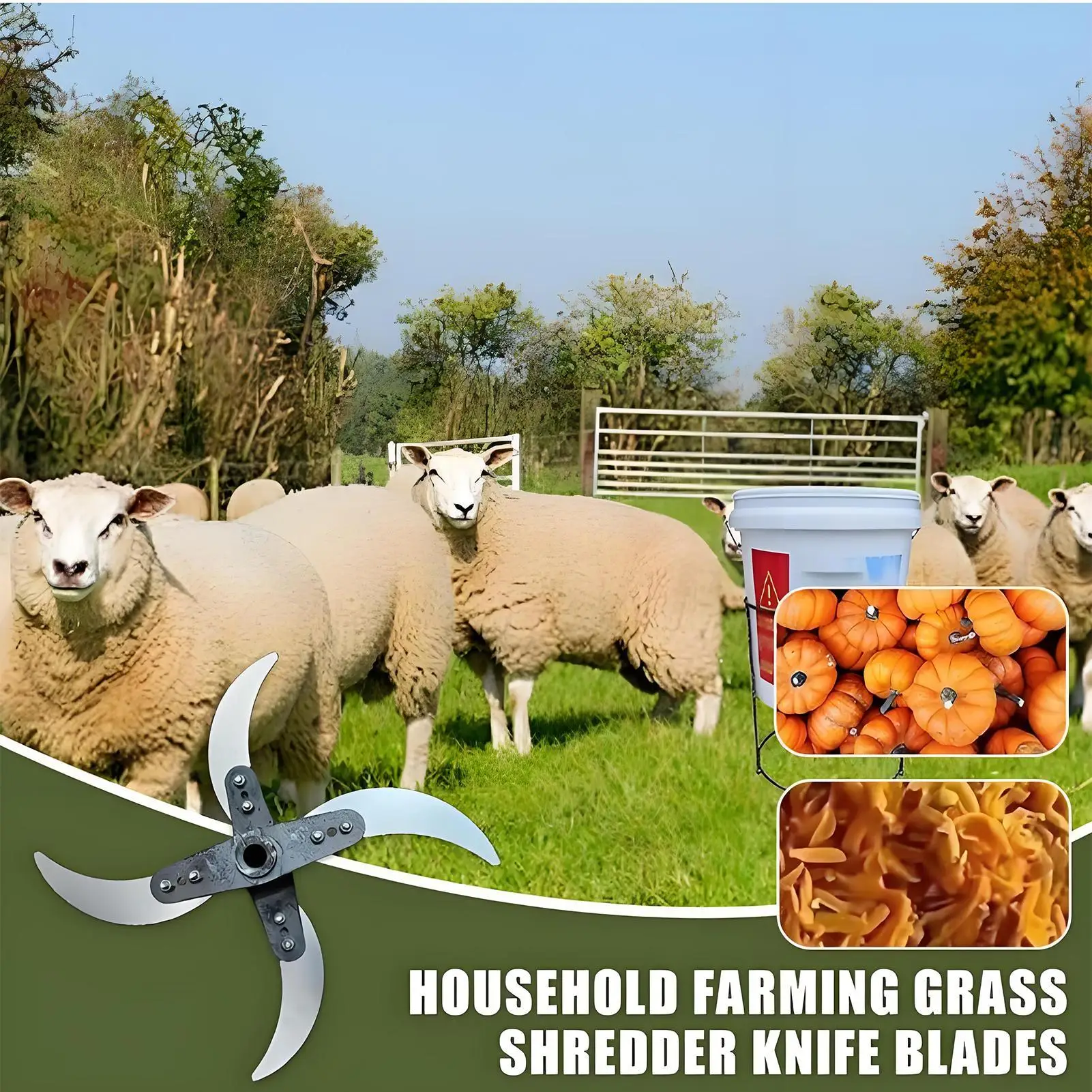 Mower Cutter Household Farming Grass Shredder Remover Tools Supplies With 12 Mounting Holes For Backyard Patio Lawn Mover
Mower Cutter Household Farming Grass Shredder Remover Tools Supplies With 12 Mounting Holes For Backyard Patio Lawn Mover