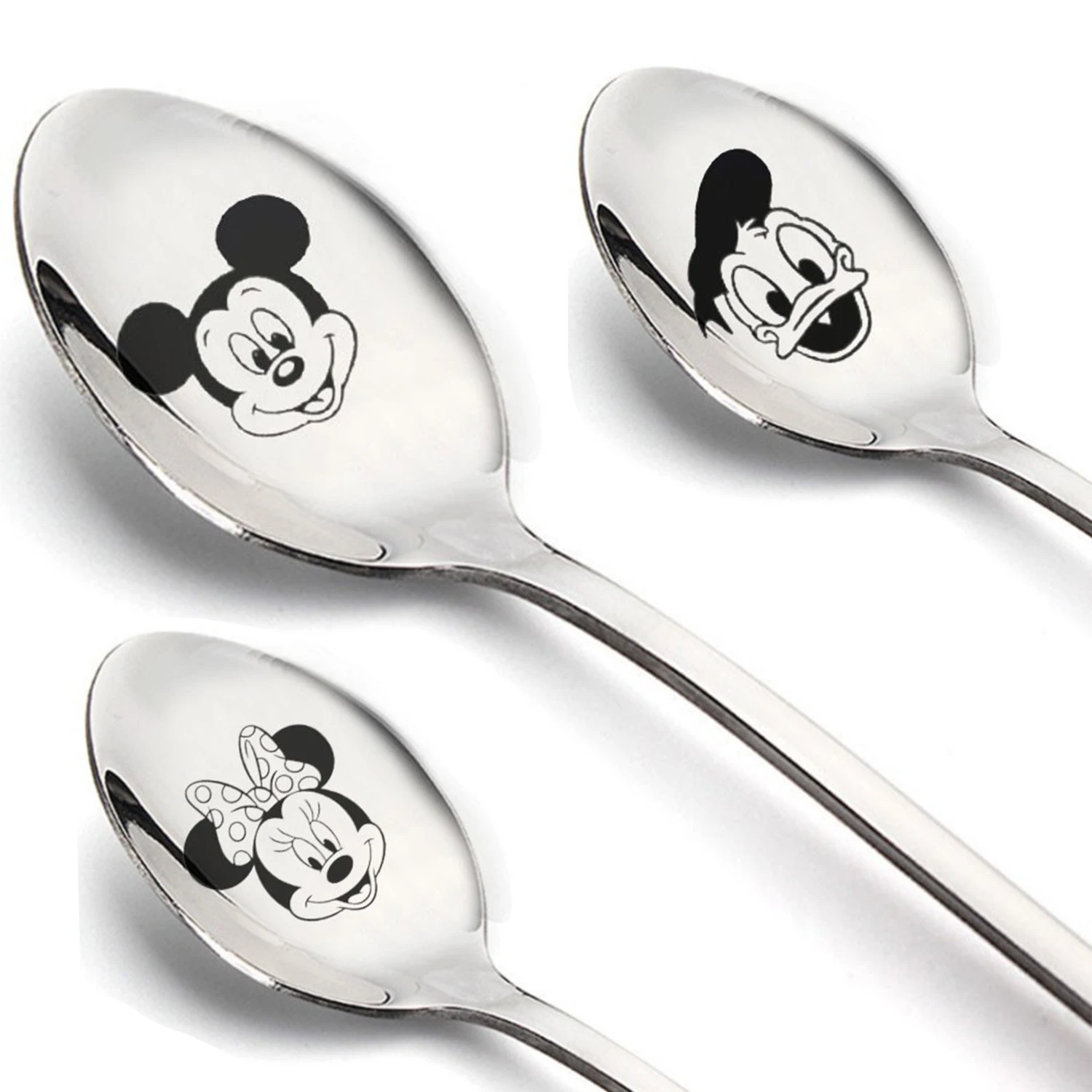 Disney Mickey Mouse Steel Spoon Cute Cartoon Donald Duck Dinnerware Cutlery Ice Cream Pudding Spoon Anime Pattern Tableware Gift
Disney Mickey Mouse Steel Spoon Cute Cartoon Donald Duck Dinnerware Cutlery Ice Cream Pudding Spoon Anime Pattern Tableware Gift