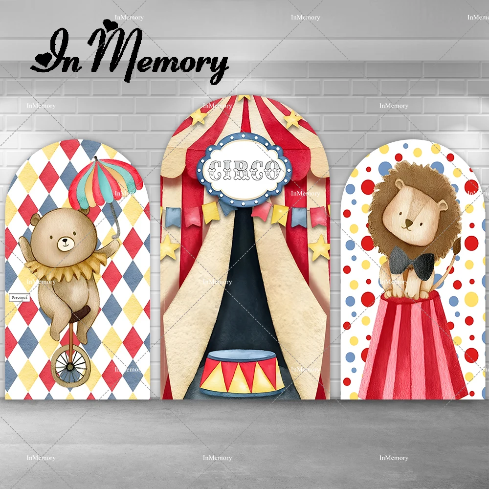 Cartoon Circus Theme Birthday Party Arch Backdrop Cover Chiara Wall Party Decoration Lion Bear Kids Carnival Backgrounds
Cartoon Circus Theme Birthday Party Arch Backdrop Cover Chiara Wall Party Decoration Lion Bear Kids Carnival Backgrounds