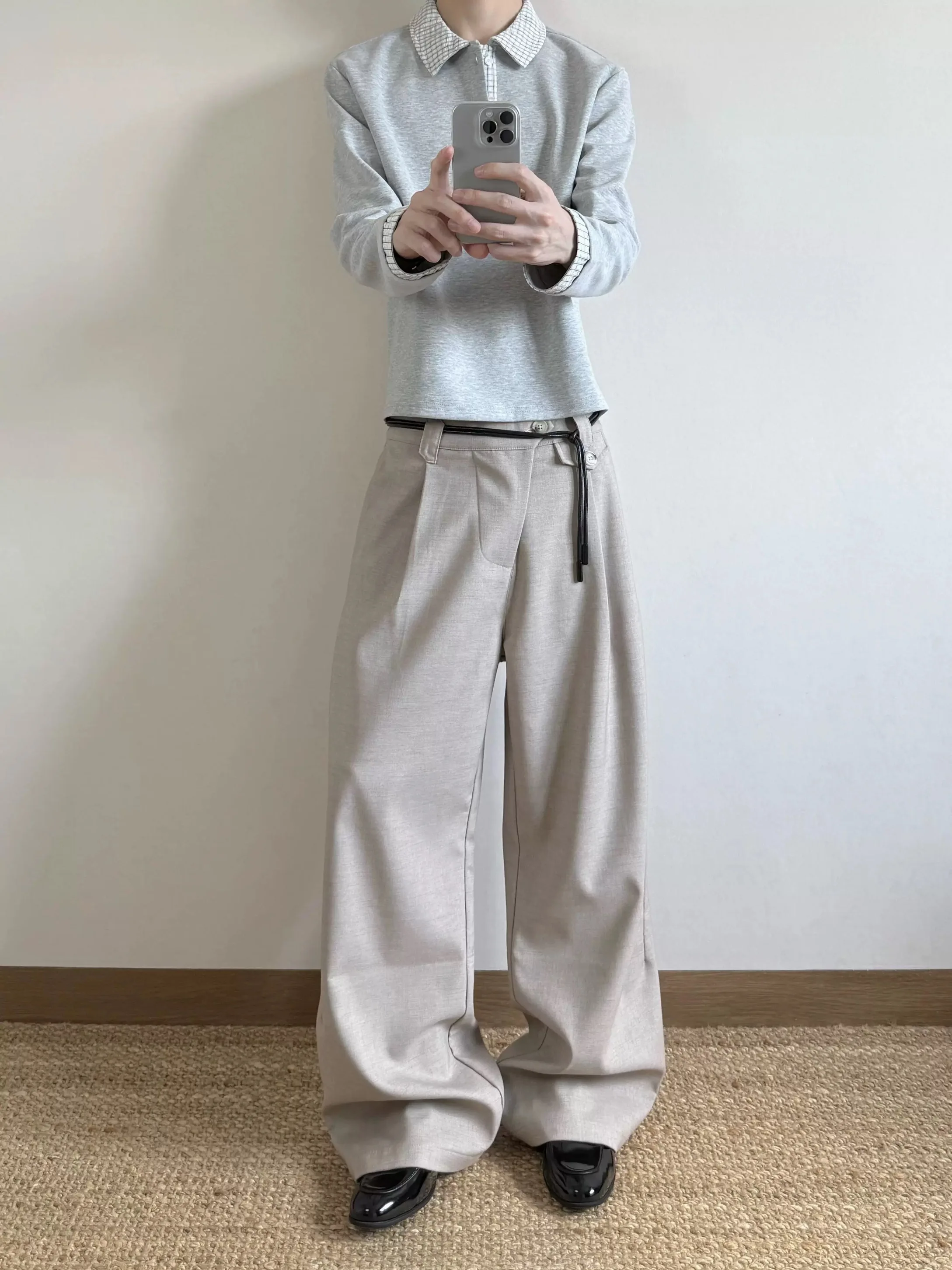 Cleanfit Spring Summer Drawstring Mixed Fiber Wide Leg Pants Commute Casual Long Trousers for Men And Women
Cleanfit Spring Summer Drawstring Mixed Fiber Wide Leg Pants Commute Casual Long Trousers for Men And Women