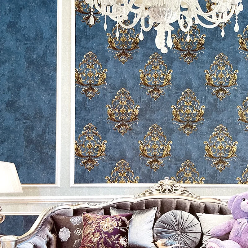 High Quality 3D Stereo European Style Peacock Blue Wallpaper Luxury Non-Woven Damascus Wallpaper Living Room Bedroom Tv Backdrop
High Quality 3D Stereo European Style Peacock Blue Wallpaper Luxury Non-Woven Damascus Wallpaper Living Room Bedroom Tv Backdrop