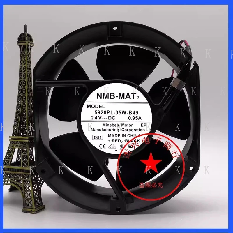 C FOR NMB-MAT 5920PL-05W-B49 DC24V 0.95A 172*150*50MM 2-Wire Inverter Cooling Fan
C FOR NMB-MAT 5920PL-05W-B49 DC24V 0.95A 172*150*50MM 2-Wire Inverter Cooling Fan