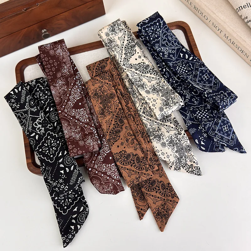Vintage Paisley Extra Long Thin Skinny Scarf Multi Use As Neck Wrap Waist Belt Hair Ribbon Premium Daily Accessory For Women
Vintage Paisley Extra Long Thin Skinny Scarf Multi Use As Neck Wrap Waist Belt Hair Ribbon Premium Daily Accessory For Women