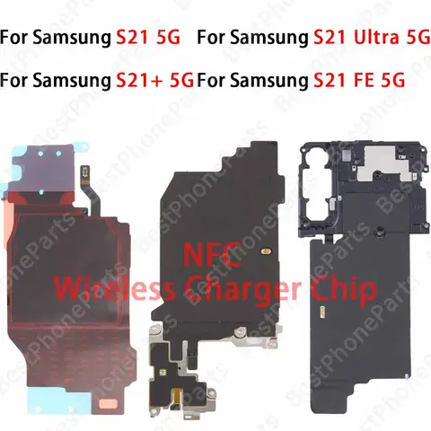 NFC Antenna Wireless Charging For Samsung Galaxy S21 Ultra FE Plus S21+ 5G Phone New Back NFC Loud Speaker Repair Parts