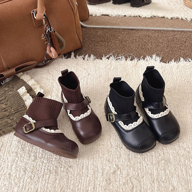 Autumn Winter New Children Short Boots for Girls Fashion Korean Warm Soft Sole Non-slip Versatile Princess Girls Leather Shoes
Autumn Winter New Children Short Boots for Girls Fashion Korean Warm Soft Sole Non-slip Versatile Princess Girls Leather Shoes