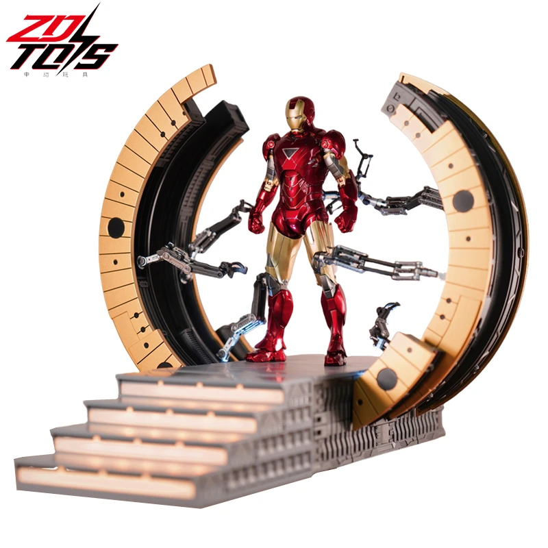 ZD Original Iron Man SUIT-UP GANTRY 1/10 Marvel Legend Demolition stand LED Light MK6 MK4 Armor Tony Stark Model Action Figure
ZD Original Iron Man SUIT-UP GANTRY 1/10 Marvel Legend Demolition stand LED Light MK6 MK4 Armor Tony Stark Model Action Figure
