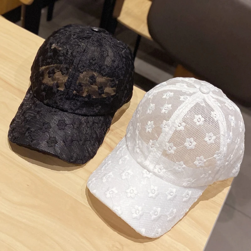 Hollow Lace Flower Baseball Cap Summer Anti UV Breathable MeshHats Summer Sports Caps Snapback Floral Hat Women Girls
Hollow Lace Flower Baseball Cap Summer Anti UV Breathable MeshHats Summer Sports Caps Snapback Floral Hat Women Girls