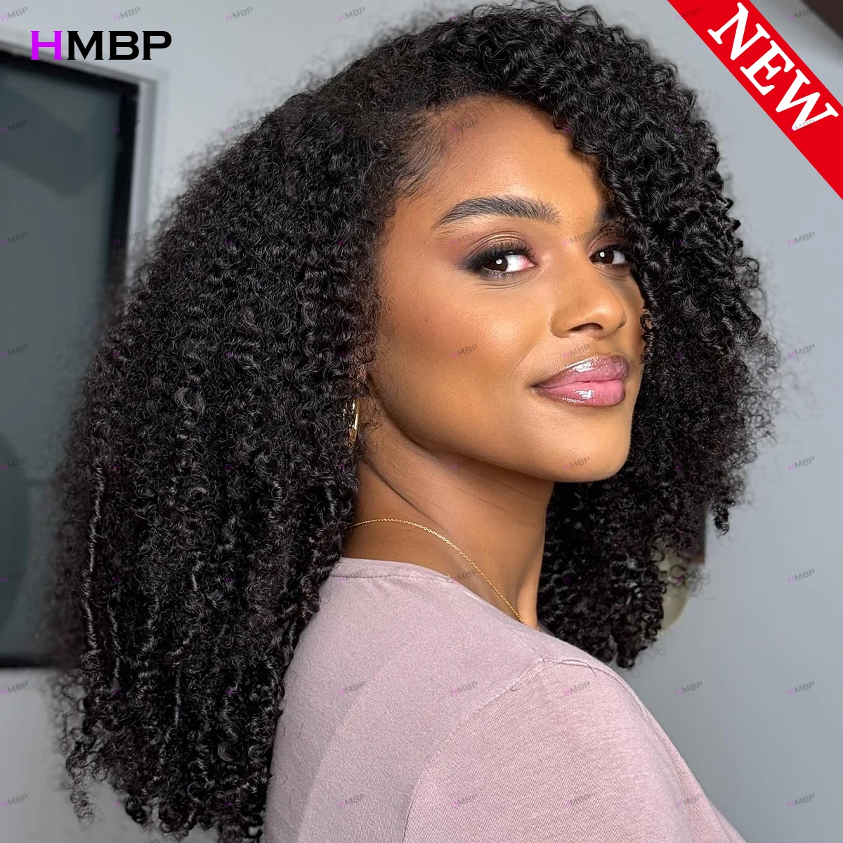 Afro Kinky Curly 450 Density Glueless Lace Frontal Wigs Human Hair Ready To Go 360 HD Lace Frontal Wig Preplucked Hair For Women
Afro Kinky Curly 450 Density Glueless Lace Frontal Wigs Human Hair Ready To Go 360 HD Lace Frontal Wig Preplucked Hair For Women