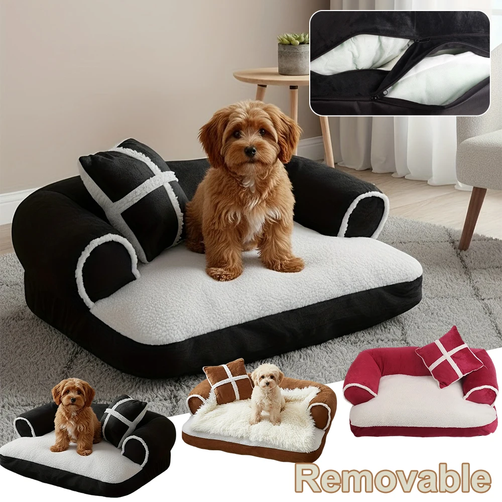 Soft Pet Bed for Dogs Cats Sofa Removable Washable Cover Pets Nest for Teddy Golden Retriever Winter Warm Sleeping Bed Puppy Mat
Soft Pet Bed for Dogs Cats Sofa Removable Washable Cover Pets Nest for Teddy Golden Retriever Winter Warm Sleeping Bed Puppy Mat