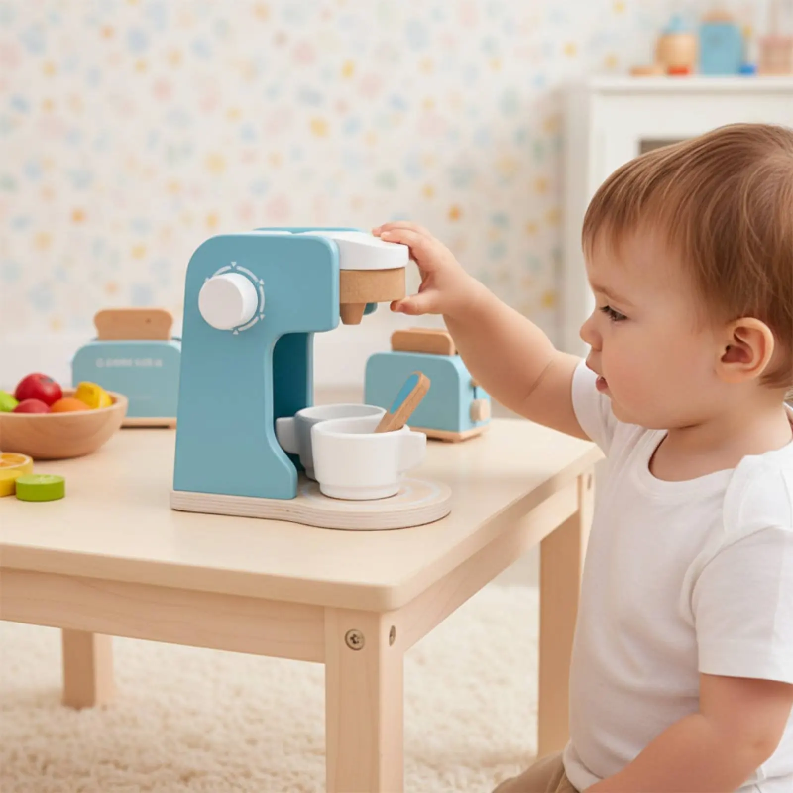 Wooden Kitchen Toy Set Realistic Design Wooden Cooking Playset Kids Cooking Playset Develops Fine Mechanism Skills
Wooden Kitchen Toy Set Realistic Design Wooden Cooking Playset Kids Cooking Playset Develops Fine Mechanism Skills