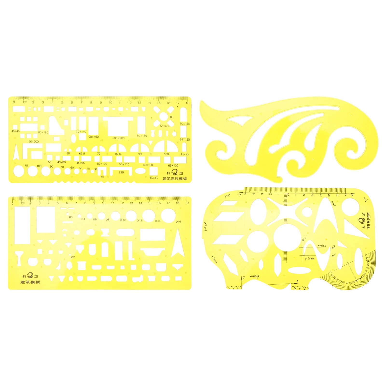 4pcs Geometric Drawing Templates Plastic Drawing Rulers For Architect Scales Engineering Drafting Tools Diy Measuring Rulers
4pcs Geometric Drawing Templates Plastic Drawing Rulers For Architect Scales Engineering Drafting Tools Diy Measuring Rulers