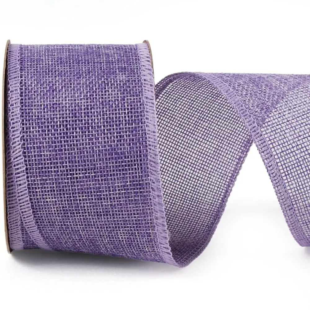 Burlap Ribbon Wired, 2.5 Inch x 12 Yards Purple Burlap Fabric Ribbon for Spring Easter Crafts, Wreath, Bows, Gift Wrapping,
Burlap Ribbon Wired, 2.5 Inch x 12 Yards Purple Burlap Fabric Ribbon for Spring Easter Crafts, Wreath, Bows, Gift Wrapping,