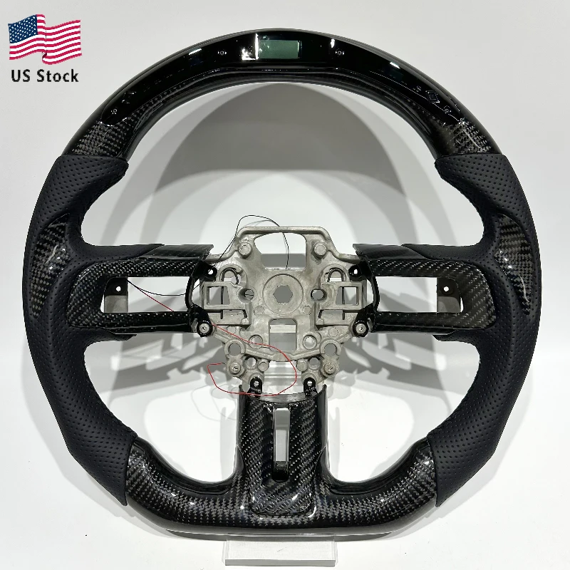 Ford Mustang WIth LED Carbon Fiber Leather Car Steering Wheel 2018 2019 2020 2021 2022 2023 Without airbags
Ford Mustang WIth LED Carbon Fiber Leather Car Steering Wheel 2018 2019 2020 2021 2022 2023 Without airbags