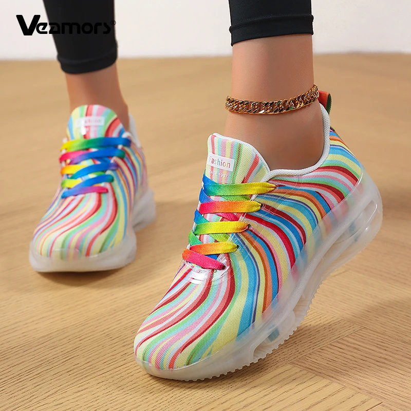 Fashion Women's Lace-up Running Shoes Ladies Colorful Casual Sports Shoes Light Breathable Outdoor Sneakers Jogging Traveling
Fashion Women's Lace-up Running Shoes Ladies Colorful Casual Sports Shoes Light Breathable Outdoor Sneakers Jogging Traveling