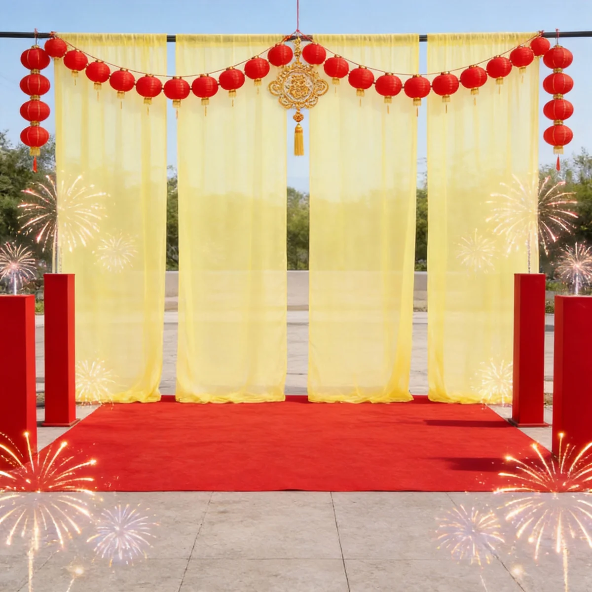 Yellow Sheer Chiffon Wedding Backdrop Curtains 6 Panels-5ft×7ft for Bridal Shower Baby Shower Photo Booth Church Decor Birthday
Yellow Sheer Chiffon Wedding Backdrop Curtains 6 Panels-5ft×7ft for Bridal Shower Baby Shower Photo Booth Church Decor Birthday
