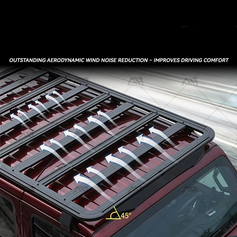 New Steel Body Parts Multi-Function Roof Rack Removable Luggage Rack for Wrangler JL Accessories
New Steel Body Parts Multi-Function Roof Rack Removable Luggage Rack for Wrangler JL Accessories