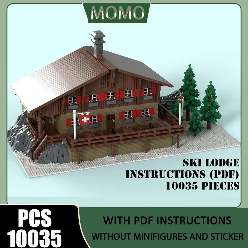 Moc Building Bricks Ski lodge Model Technology Modular City Street View Model Blocks Gifts Christmas Toys DIY Sets Assembly
Moc Building Bricks Ski lodge Model Technology Modular City Street View Model Blocks Gifts Christmas Toys DIY Sets Assembly