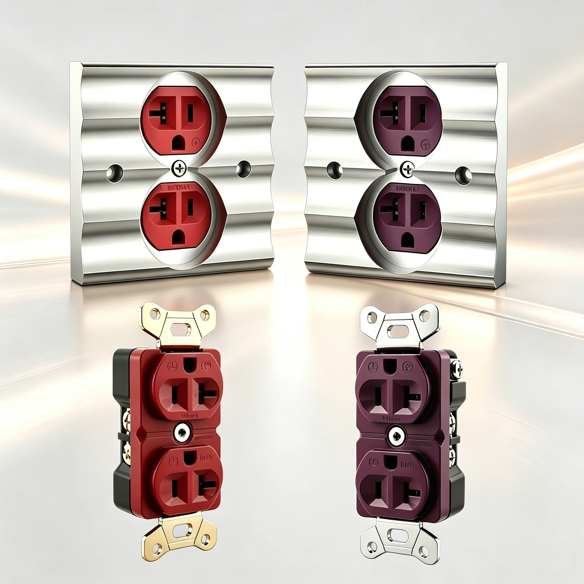 Viborg VM01G VM01R VM02G VM02R High Grade Pure Red Copper Gold Plated US AC Power Receptacle Wall Panel Outlet Copper Socket
Viborg VM01G VM01R VM02G VM02R High Grade Pure Red Copper Gold Plated US AC Power Receptacle Wall Panel Outlet Copper Socket