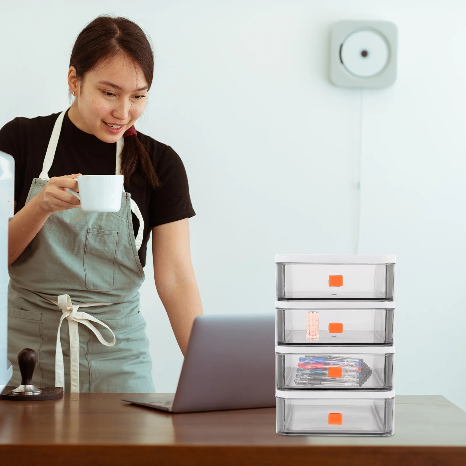 1 pc Multi- Desktop Organizer Bookshelf Storage Box For Office Study Room Drawer Type Pp Sundries Holder Transparent
1 pc Multi- Desktop Organizer Bookshelf Storage Box For Office Study Room Drawer Type Pp Sundries Holder Transparent