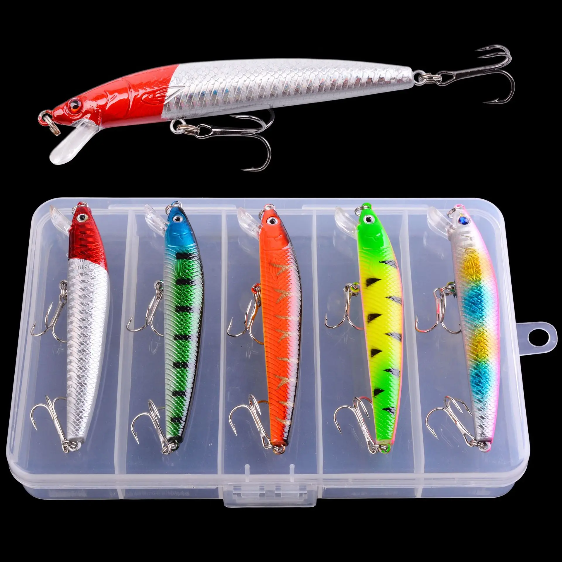 9.5cm/7.9g Floating Minnow Lure Rattle High Catch Rate Realistic Hard Bait Boxed Bass Trout Pike Freshwater Saltwater
9.5cm/7.9g Floating Minnow Lure Rattle High Catch Rate Realistic Hard Bait Boxed Bass Trout Pike Freshwater Saltwater