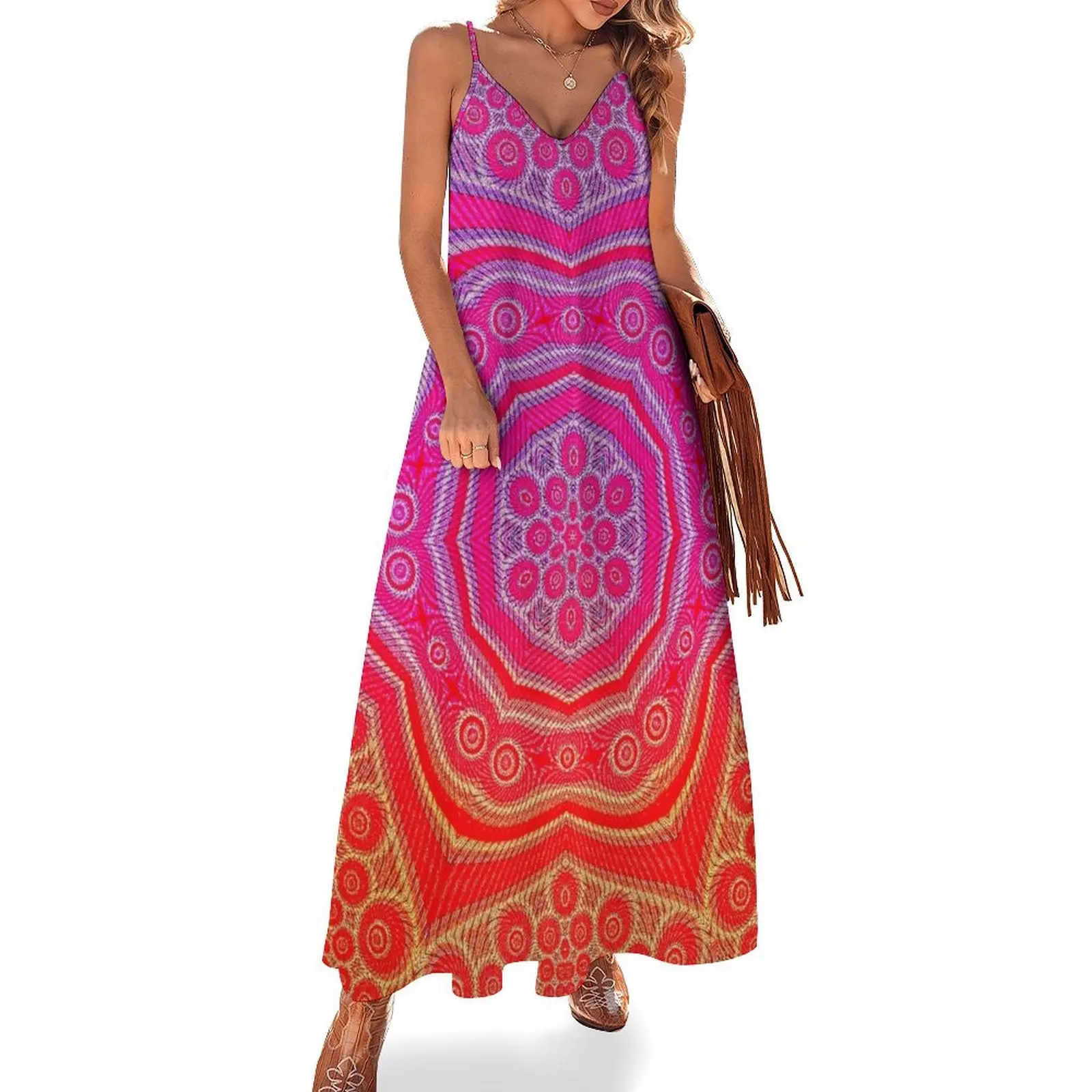 Flower of life pink and orange Sleeveless Dress dress party night birthday dresses for women women clothes
Flower of life pink and orange Sleeveless Dress dress party night birthday dresses for women women clothes