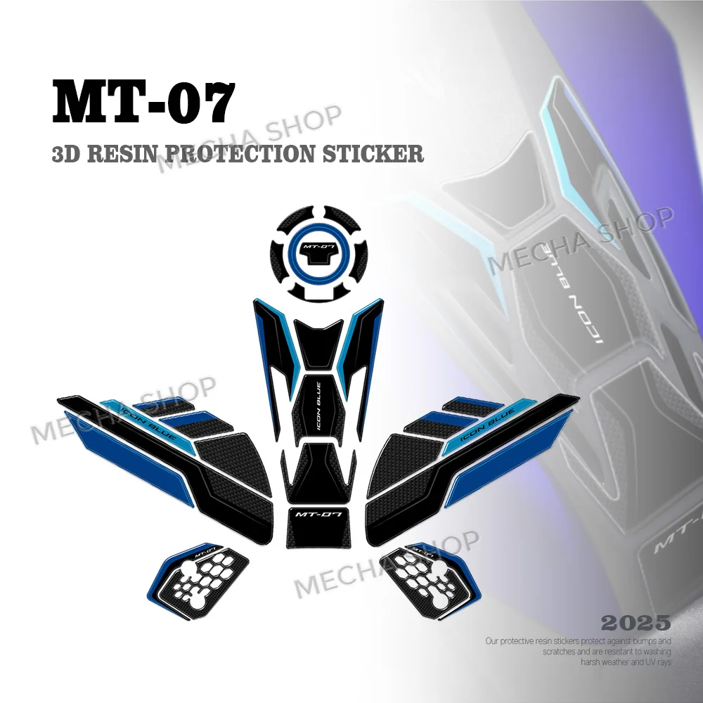 Motorcycle Accessories Tank Pad 3D Epoxy Resin Sticker Protection Kit For MT-07 mt07 2025-
Motorcycle Accessories Tank Pad 3D Epoxy Resin Sticker Protection Kit For MT-07 mt07 2025-