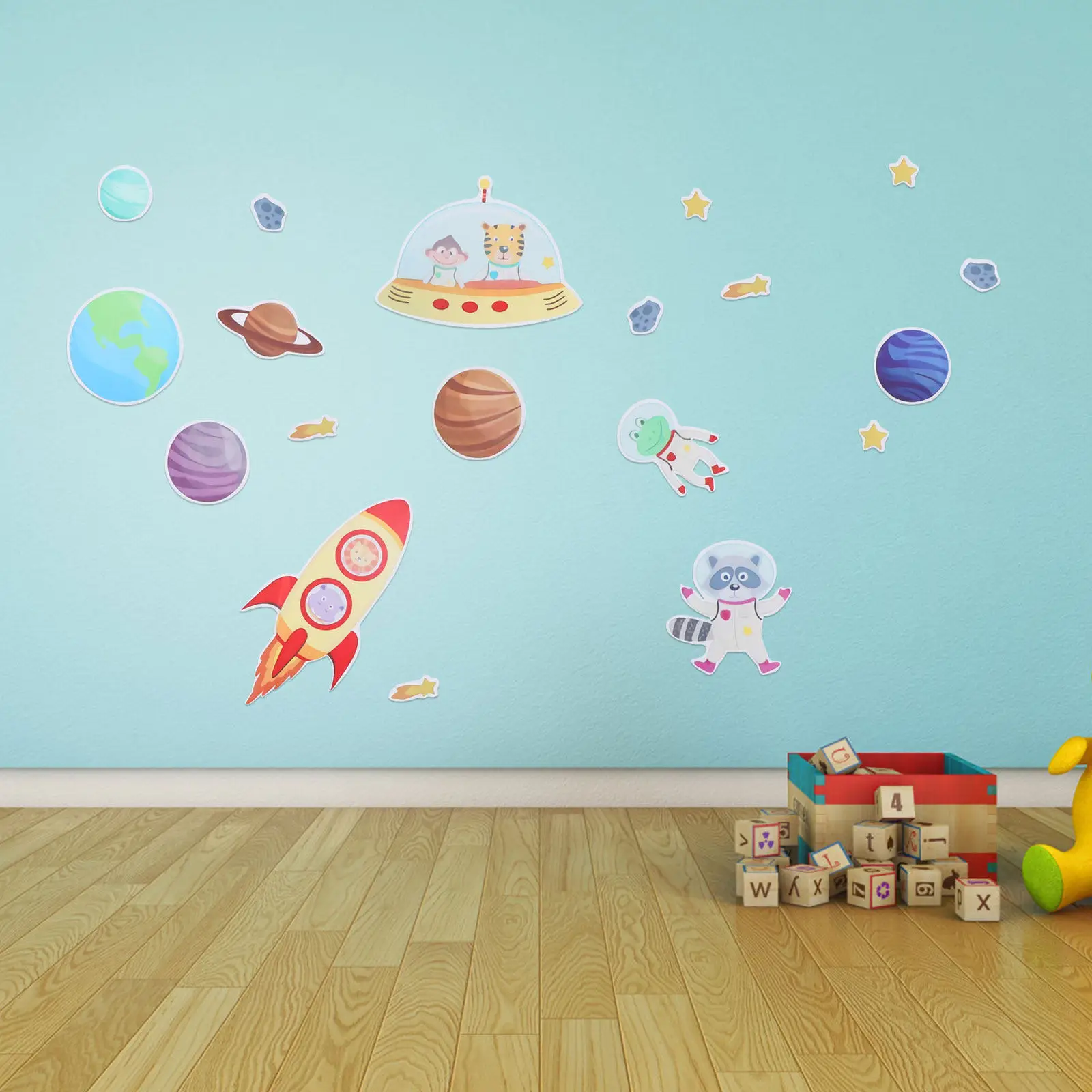 Wall adhesive Decals Cartoon Animal Astronaut Bedroom Sticker Nursery Home Space Pattern Decal Decorative
Wall adhesive Decals Cartoon Animal Astronaut Bedroom Sticker Nursery Home Space Pattern Decal Decorative