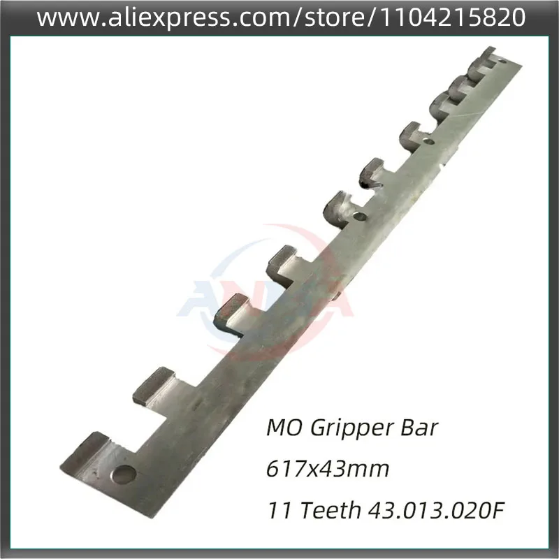 1 шт. MO захватывающая планка 617x43 мм 43.013.020F 43.013.020 11 зубьев MO детали машины для офсетной печати Resting Bar
1 шт. MO захватывающая планка 617x43 мм 43.013.020F 43.013.020 11 зубьев MO детали машины для офсетной печати Resting Bar