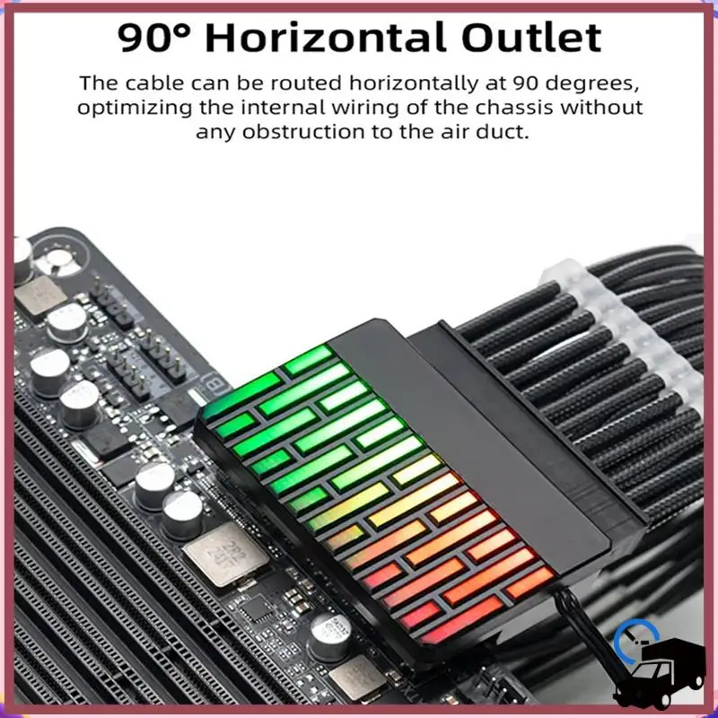 Efficient ATX 24-Pin 90° Power Connector Adapter 5V 3 Pin ARGB 24Pin Female To Male 90° Power Adapter DIY For Desktops PC
Efficient ATX 24-Pin 90° Power Connector Adapter 5V 3 Pin ARGB 24Pin Female To Male 90° Power Adapter DIY For Desktops PC