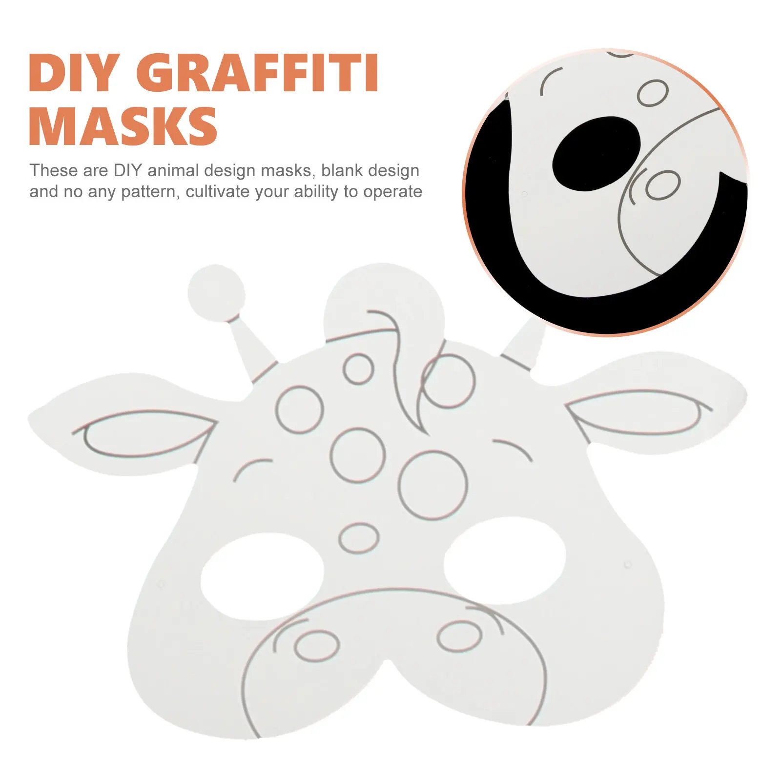DIY Graffiti Masks Children H Painting Party Props Animal Design Blank Masks for Halloween Supplies
DIY Graffiti Masks Children H Painting Party Props Animal Design Blank Masks for Halloween Supplies