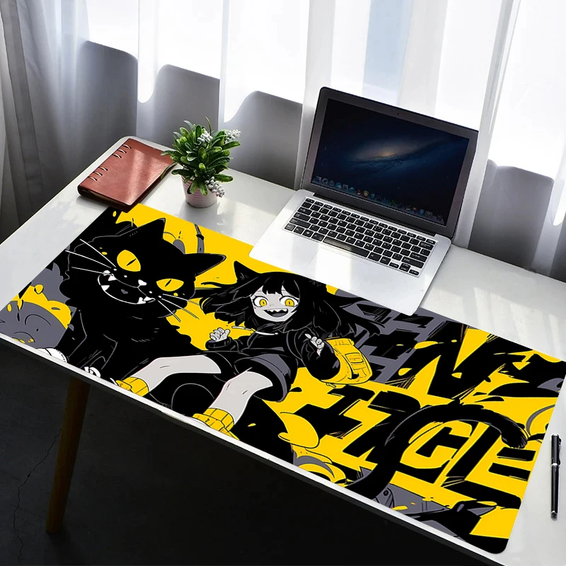 Игровой коврик для мыши, большой игровой коврик для клавиатуры XXL, Настольный коврик для мыши с черной кошкой и аниме, ковер для девочек, резиновый коврик, игровой коврик для ноутбука, ПК, коврик для мыши
Игровой коврик для мыши, большой игровой коврик для клавиатуры XXL, Настольный коврик для мыши с черной кошкой и аниме, ковер для девочек, резиновый коврик, игровой коврик для ноутбука, ПК, коврик для мыши