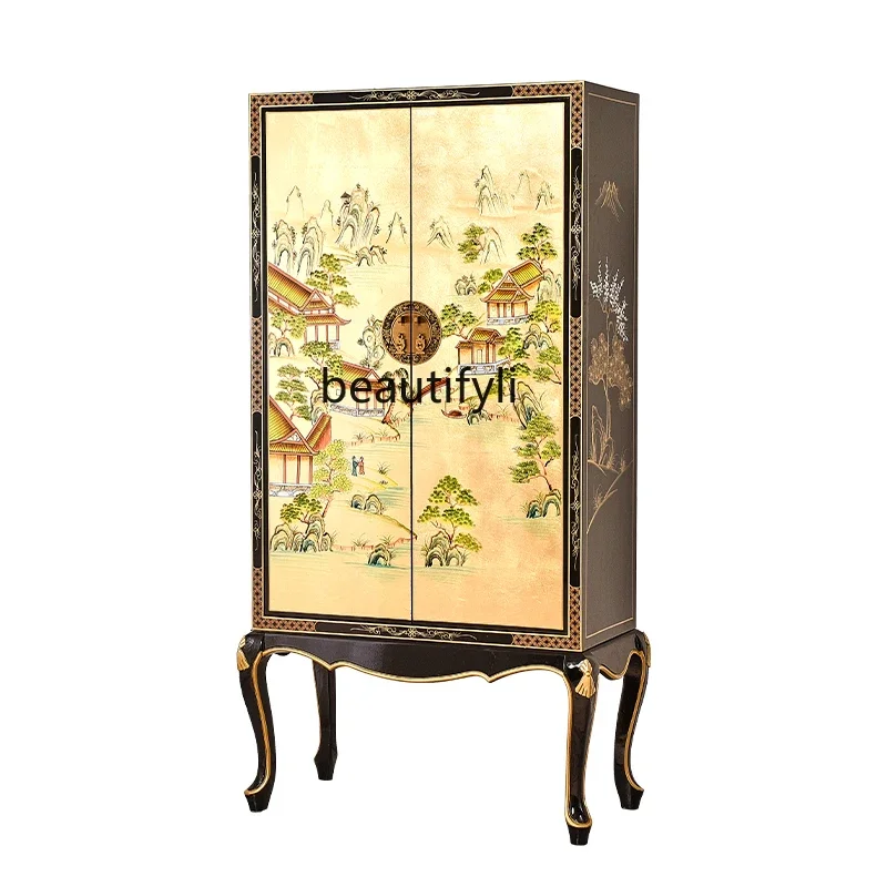 New Chinese Style Painted Solid Wood Home Double-Door Closet Storage Simple Home Bedroom Wall-Mounted High-Leg Wardrobe
New Chinese Style Painted Solid Wood Home Double-Door Closet Storage Simple Home Bedroom Wall-Mounted High-Leg Wardrobe